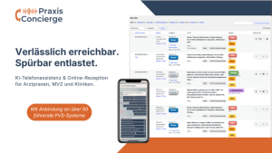 Das Dashboard von Praxisconcierge
