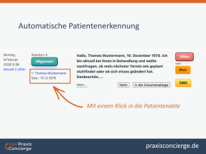 Die PVS Anbindung in PRaxisconcierge